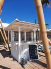 Kiosque Plagiste Bambou blanc