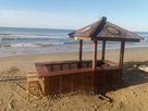 Kiosque Plage Bois avec extension