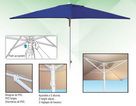 Parasol 200x200 cm ref.888
