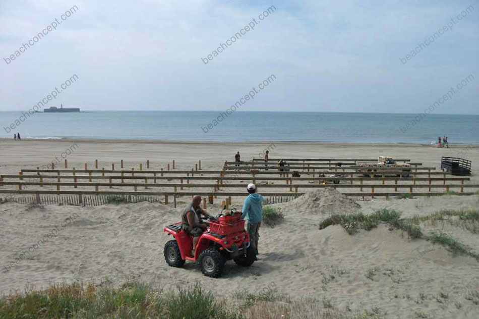 Restaurant de plage d&eacute;montable