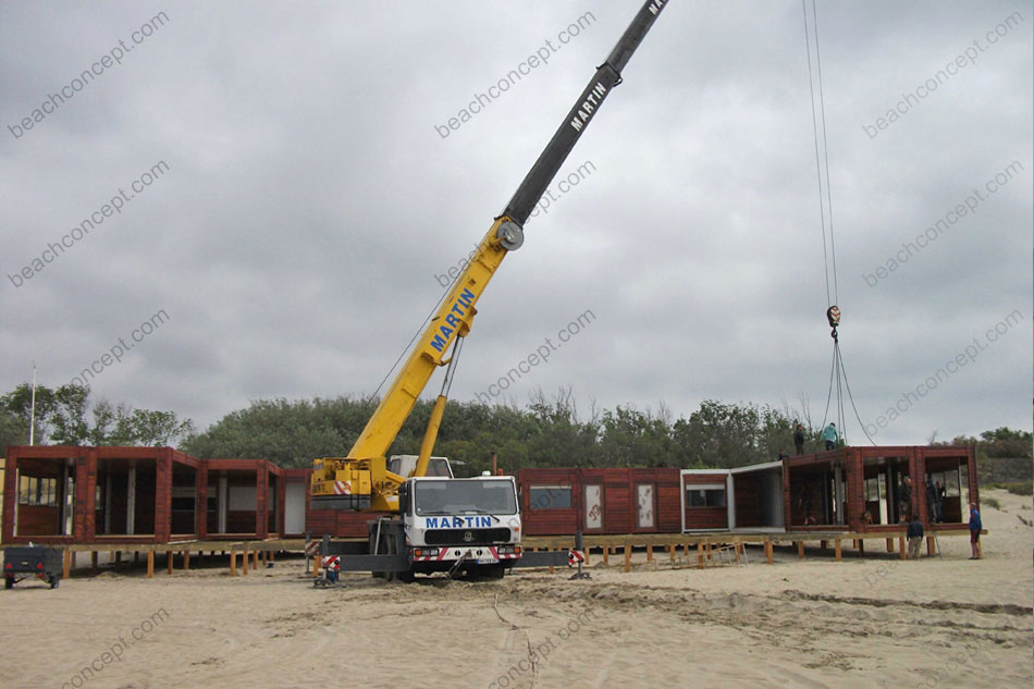 Restaurant de plage d&eacute;montable