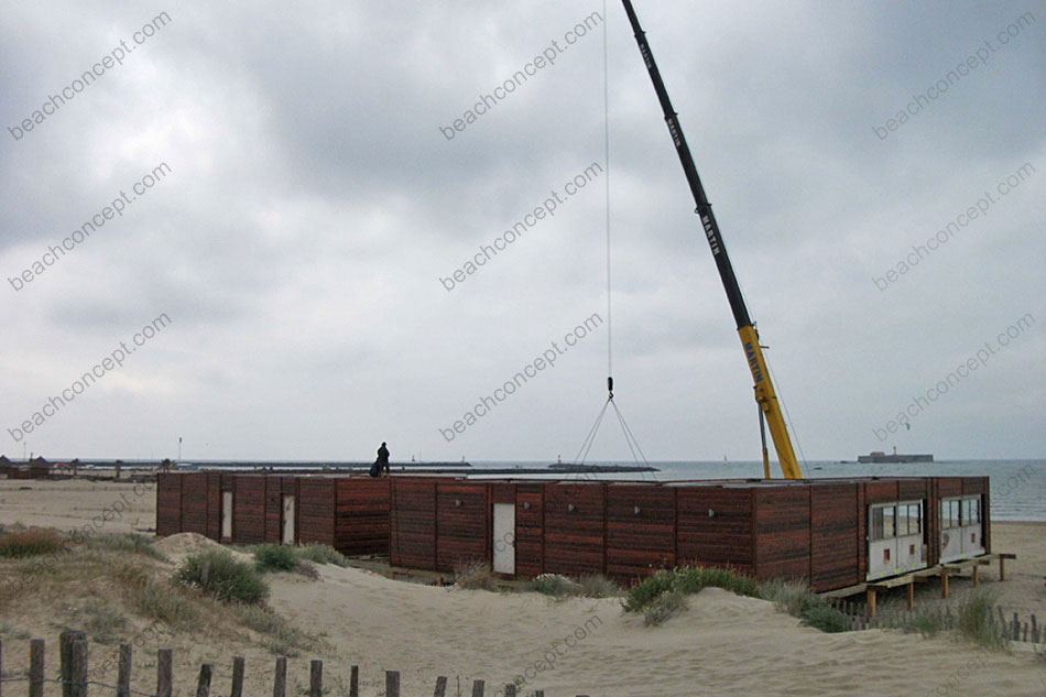 Restaurant de plage d&eacute;montable