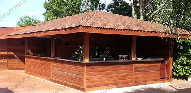 Kiosque Bar Ossature Bois
